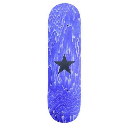 Stardust Matte Black Star Twin Tip Deck 8.5" Purple Stain (Standard Cut) (Screenprinted)