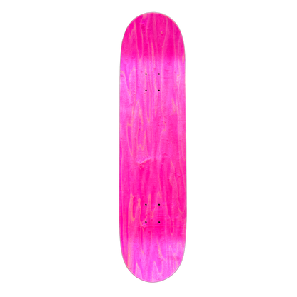 Stardust "Mask" Deck 023 8.5" Pink Veneer / Matte Black (Standard Cut) (Screenprinted)