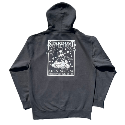 Stardust Skate Shop "Goth Girl" Full Zip Up Hoody 033 Black / White