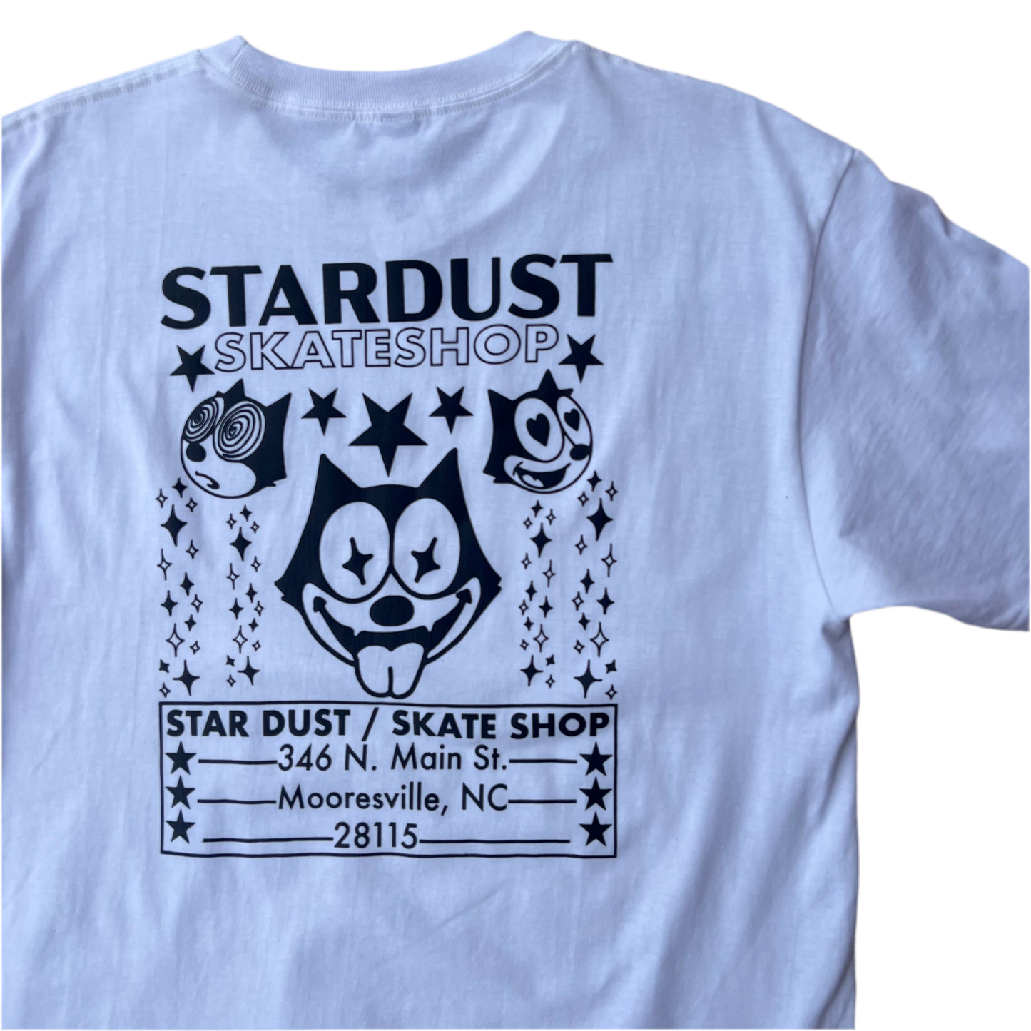 Stardust Skate Shop Felix Tee 012 White / Black