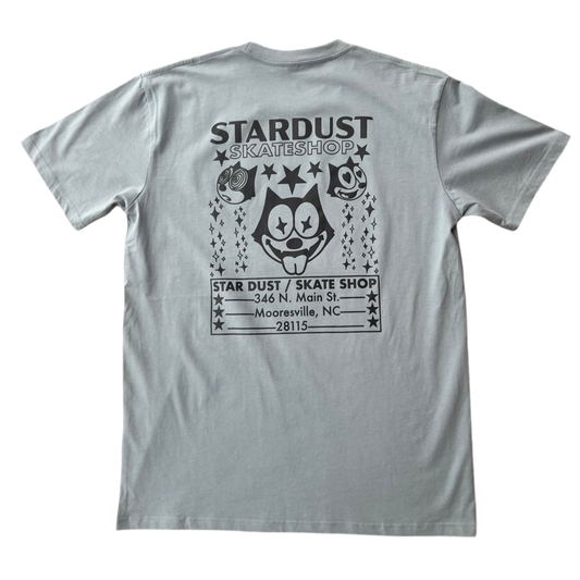 Stardust Skate Shop Felix Tee 012 Pale Blue / Black