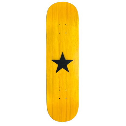 Stardust Matte Black Star Deck 003 8.5" Yellow (Full Cut)