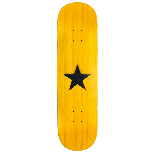 Stardust Matte Black Star Deck 003 8.5" Yellow (Full Cut)