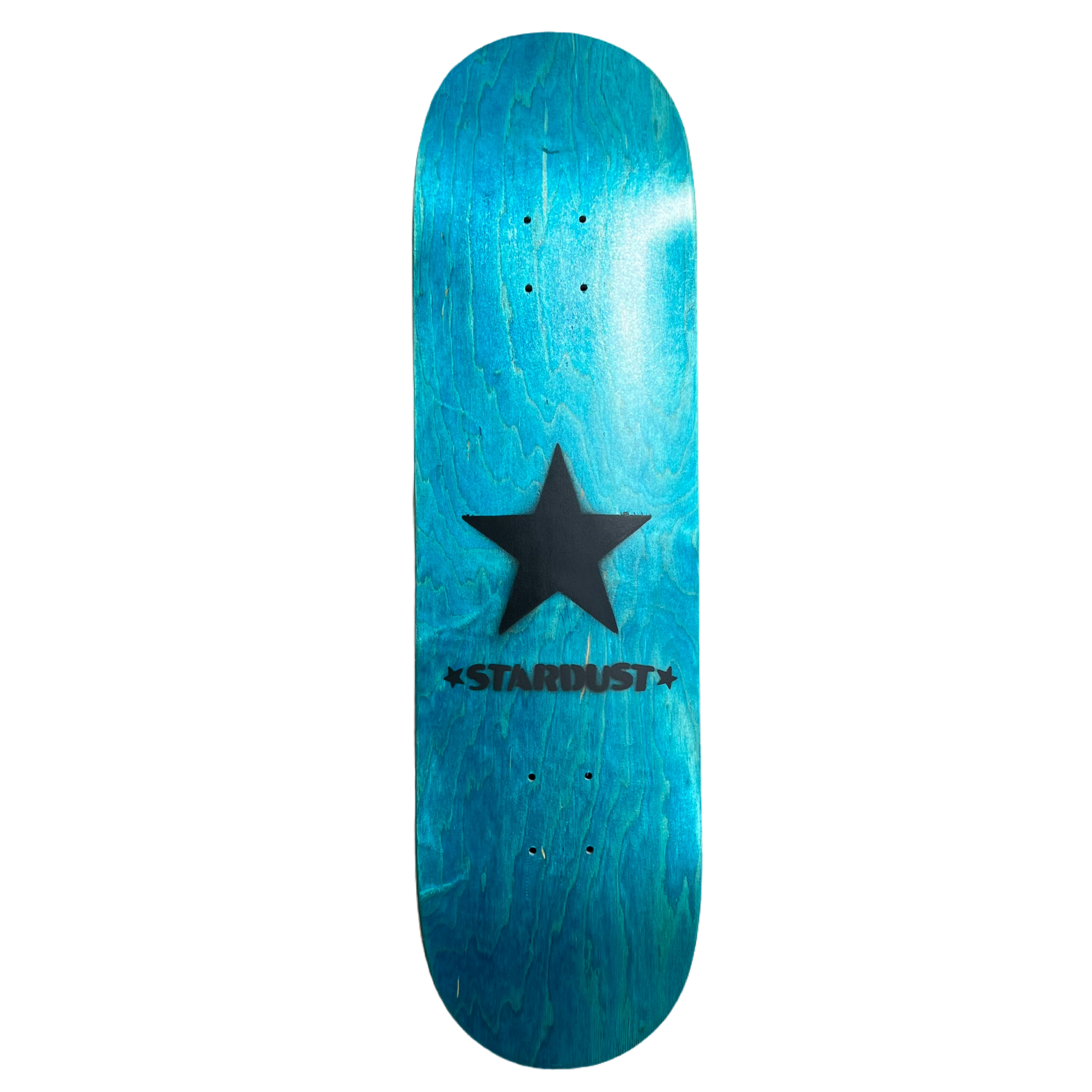 Stardust Matte Black Star Deck 8.5" Teal (Standard Cut)