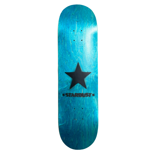 Stardust Matte Black Star Deck 8.5" Teal (Standard Cut)