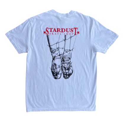 Stardust Skate Shop "Ballerina" Short Sleeve Tee 034 White / Bright Red / Black