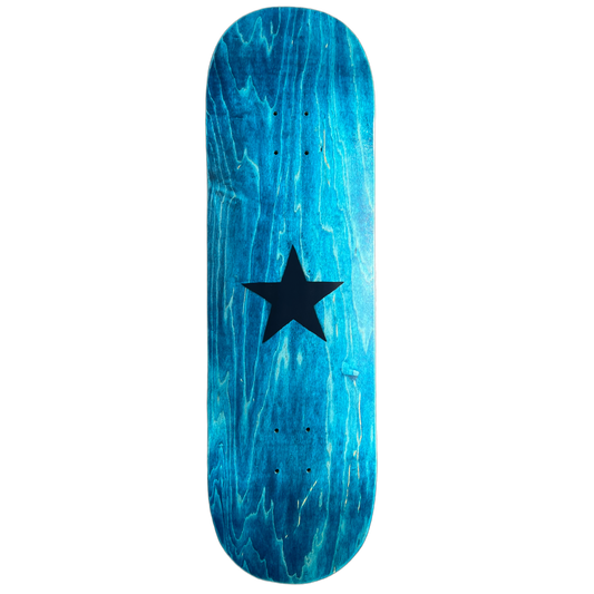 Stardust Matte Black Star Deck 003 9.0" Aqua (Standard Cut)