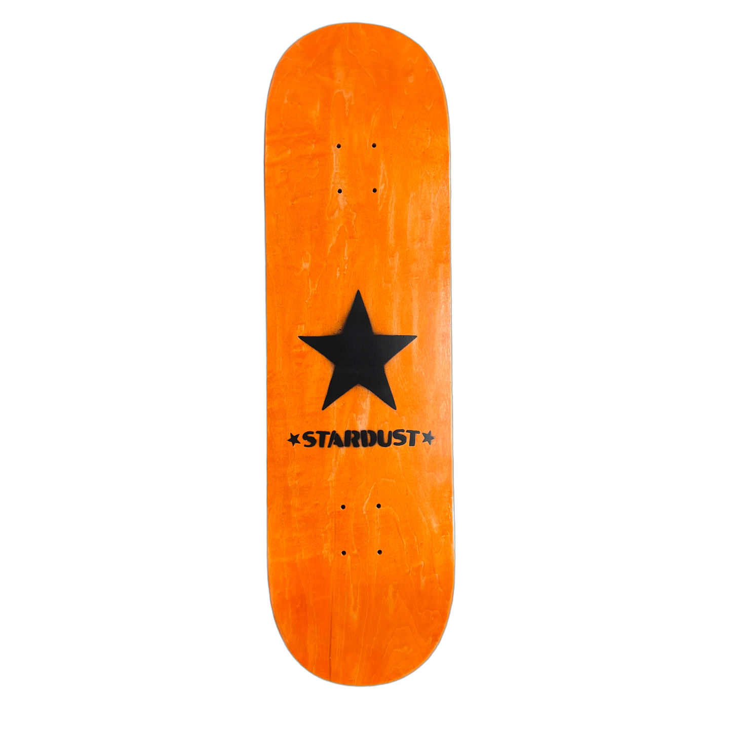 Stardust Matte Black Star Deck 8.75" Orange (Standard Cut)