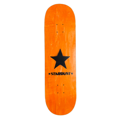 Stardust Matte Black Star Deck 8.75" Orange (Standard Cut)