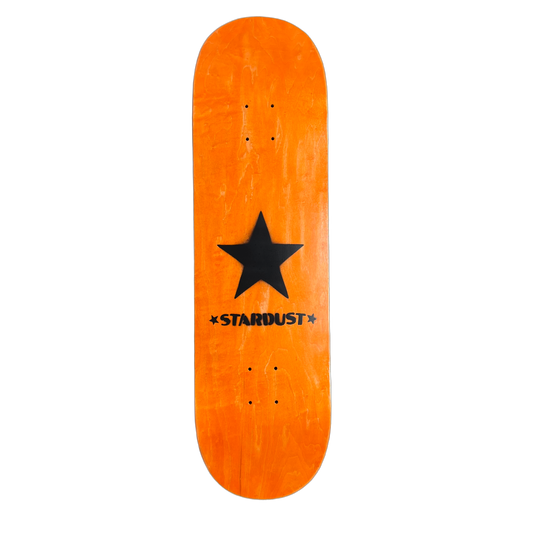 Stardust Matte Black Star Deck 8.75" Orange (Standard Cut)