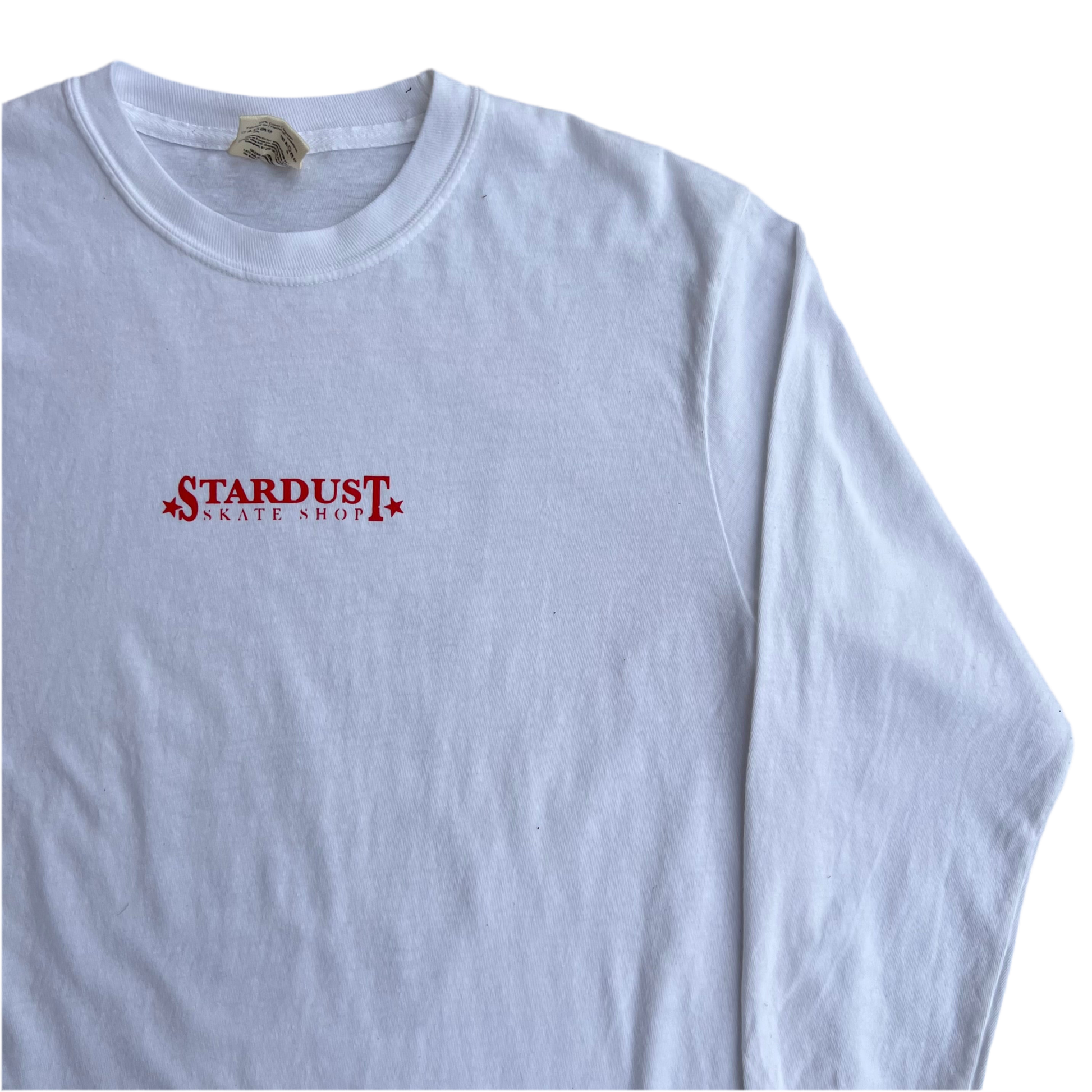 Stardust Skate Shop "Ballerina" Long Sleeve Tee 034 White / Bright Red / Black