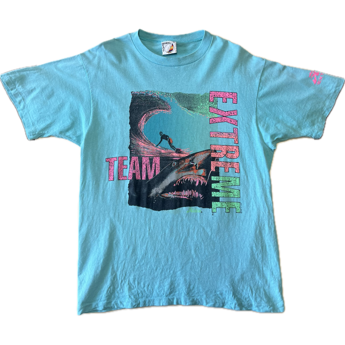 Vintage 1990s Hobie "Team Extreme" Tee - X-Large - Blue