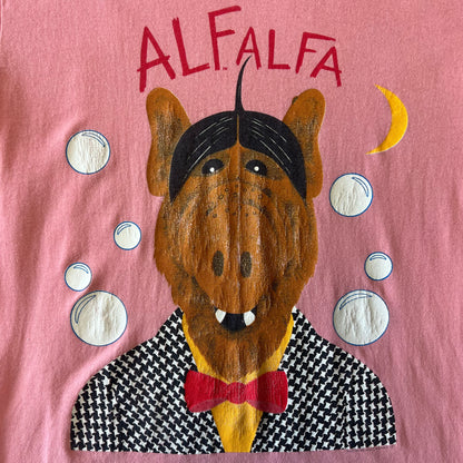 Vintage 1980s Alfalfa Tee - Medium - Pink