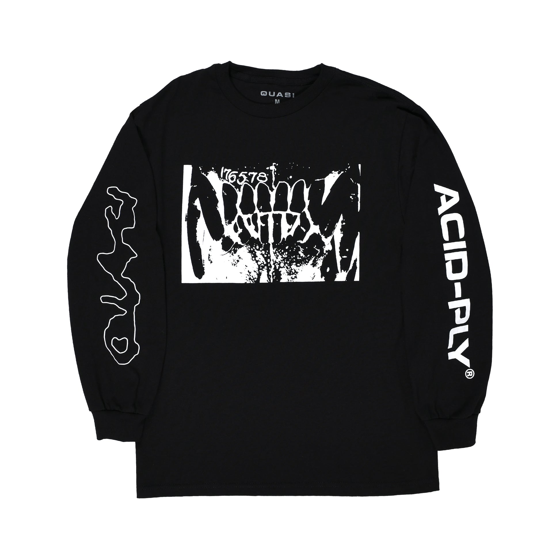 Quasi Rephlex Long Sleeve Tee Black