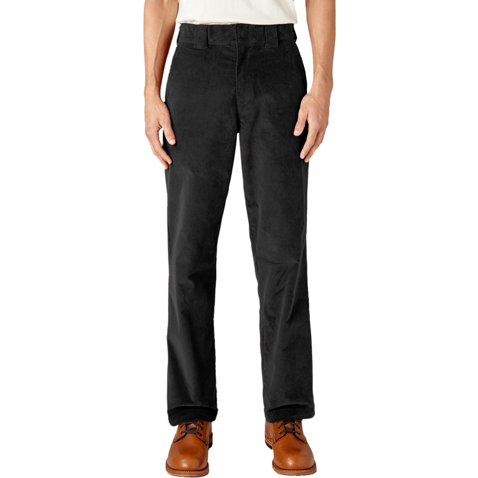 Dickies Regular Fit Flat Front Corduroy Pants Black