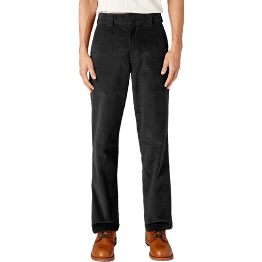 Dickies Regular Fit Flat Front Corduroy Pants Black