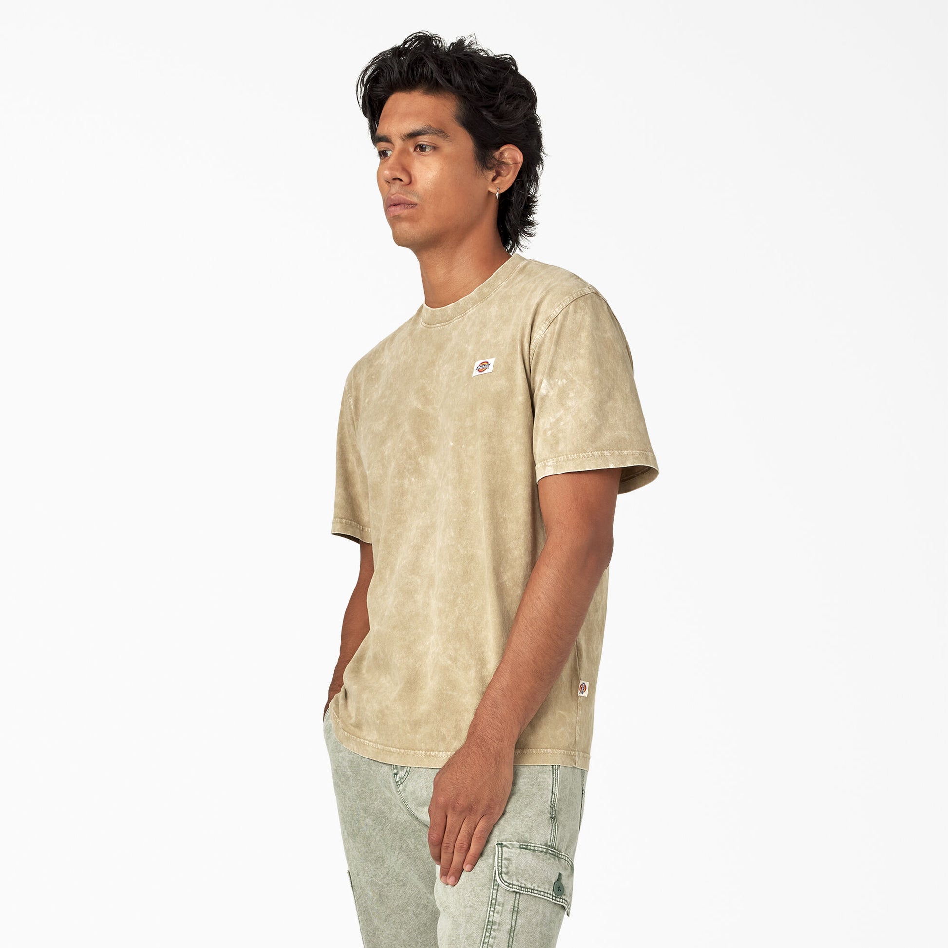 Dickies Newington Short Sleeve T-Shirt Sandstone Overdyed Acid Wash