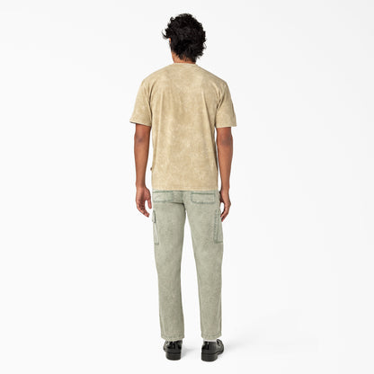 Dickies Newington Short Sleeve T-Shirt Sandstone Overdyed Acid Wash