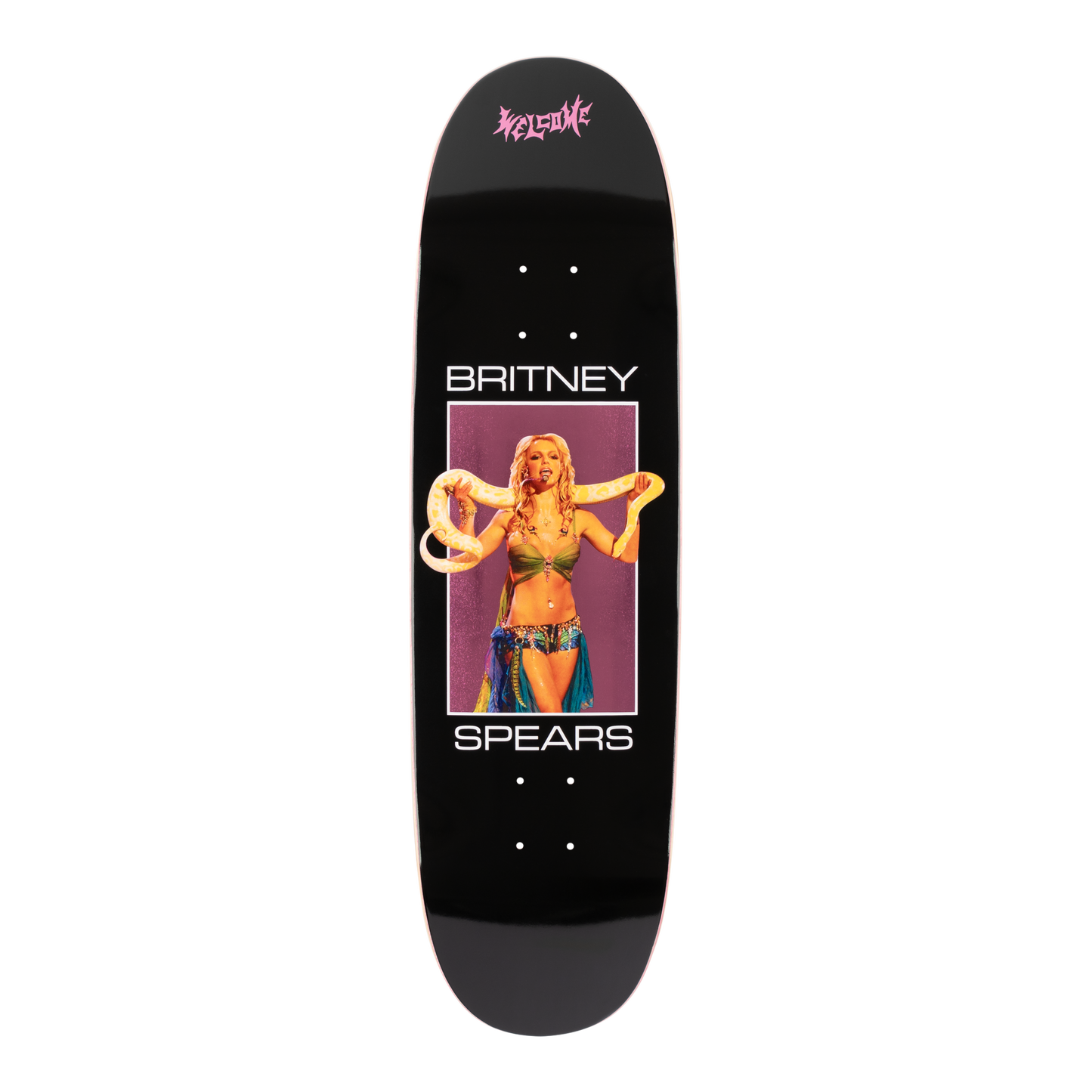 Welcome x Britney Spears Snake On Son Of Boline Deck 8.8" Black / Pink Foil