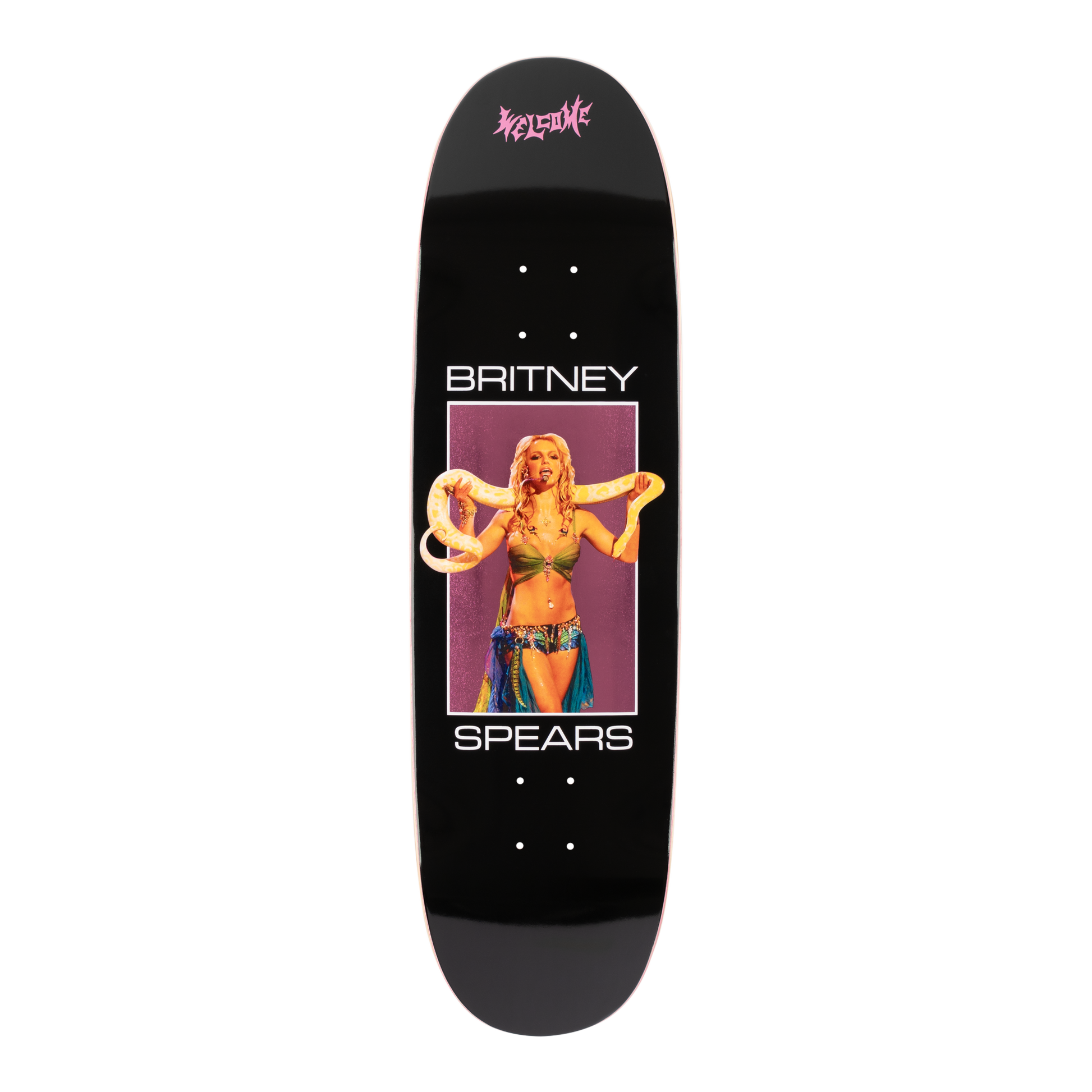 Welcome x Britney Spears Snake On Son Of Boline Deck 8.8" Black / Pink Foil