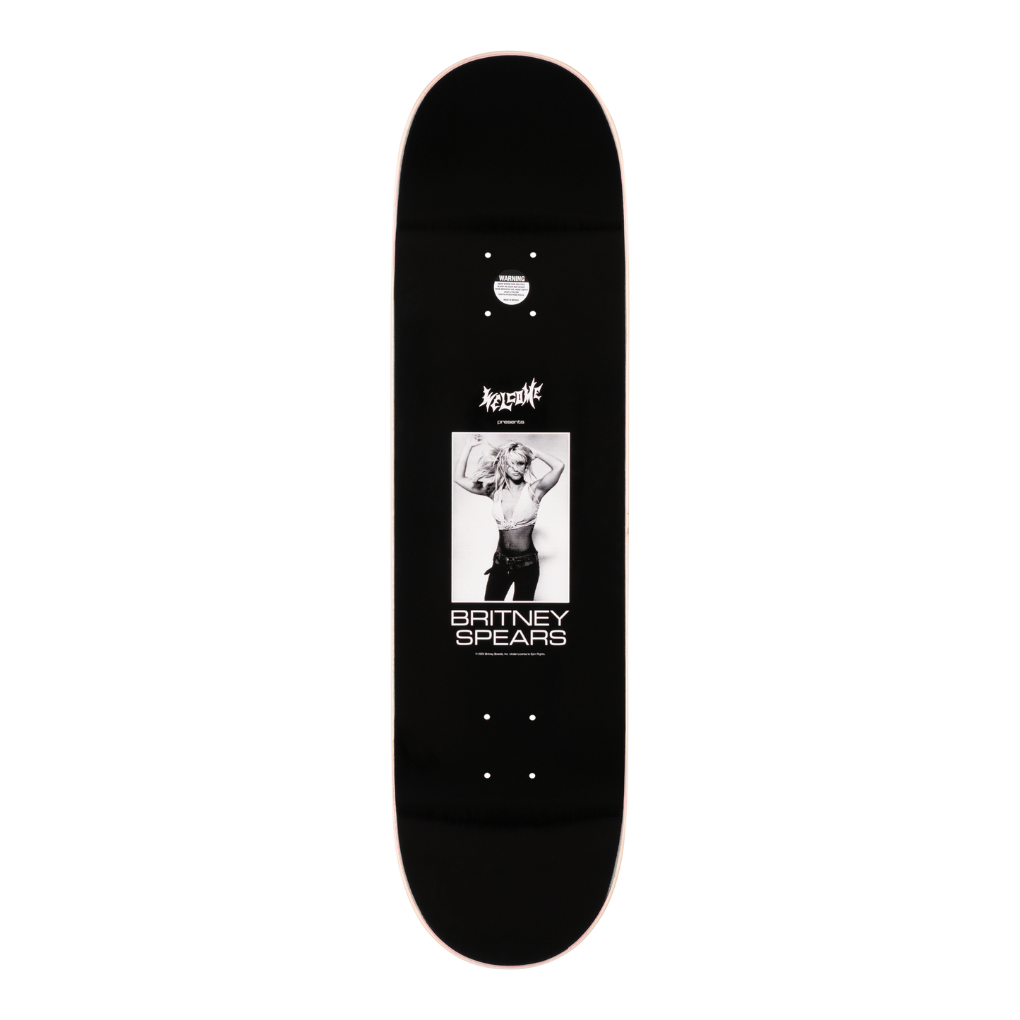 Welcome x Britney Spears Snake Popsicle Deck 8.5" Black / Pink Foil