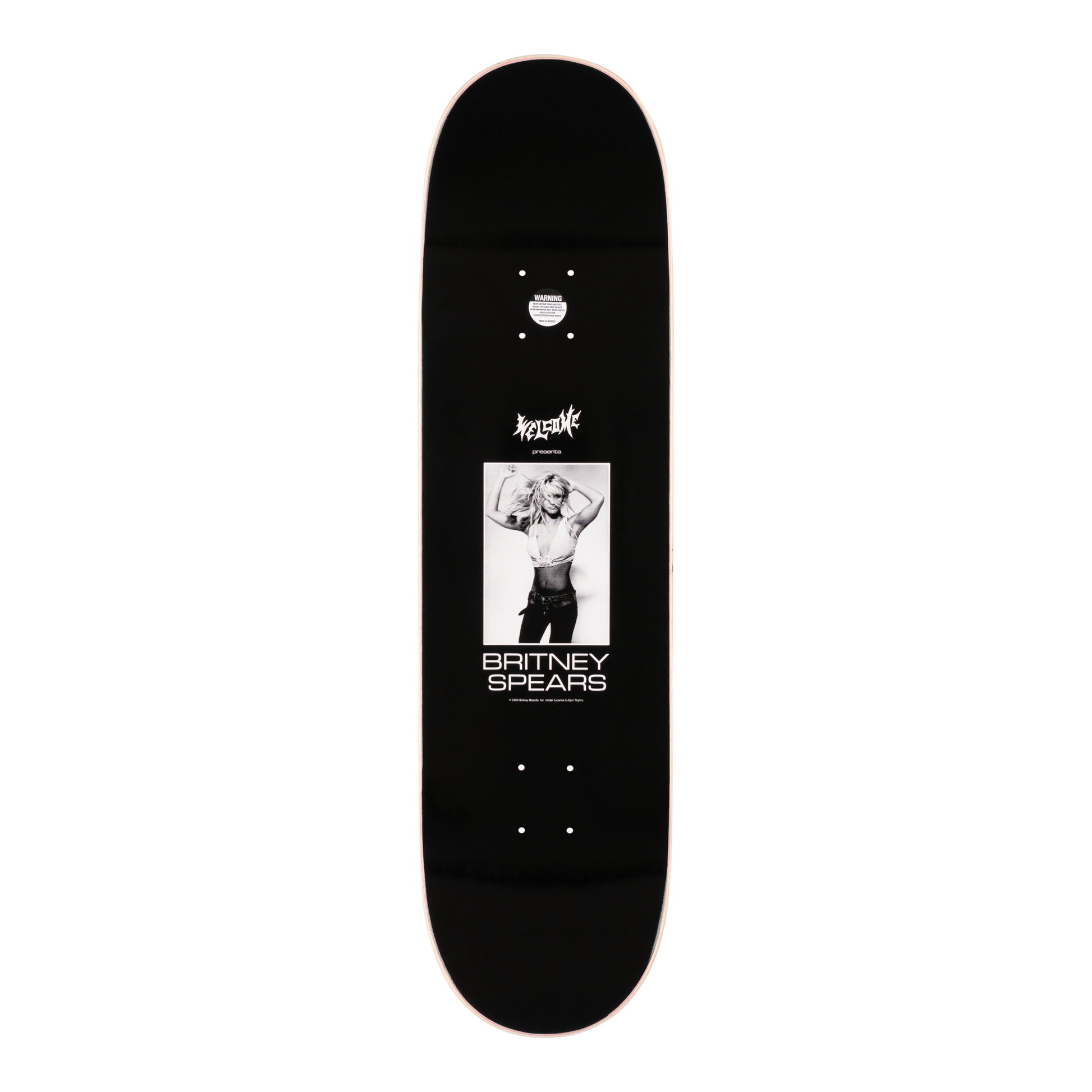 Welcome x Britney Spears Snake Popsicle Deck 8.5" Black / Pink Foil