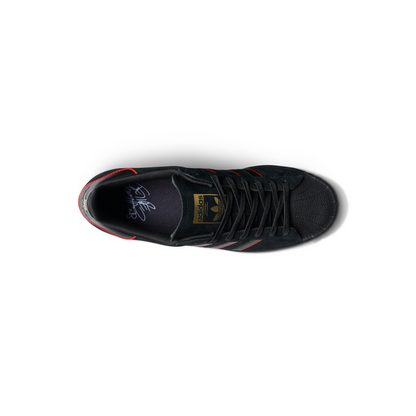 Adidas Superstar x Felipe Gustavo Skate Shoes Core Black / Better Scarlet / Gold Metallic