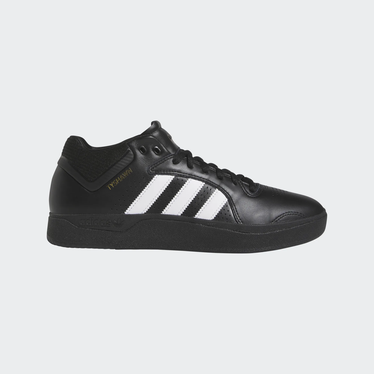 Adidas Tyshawn Remastered Skate Shoes Core Black / Cloud White / Gold Metallic