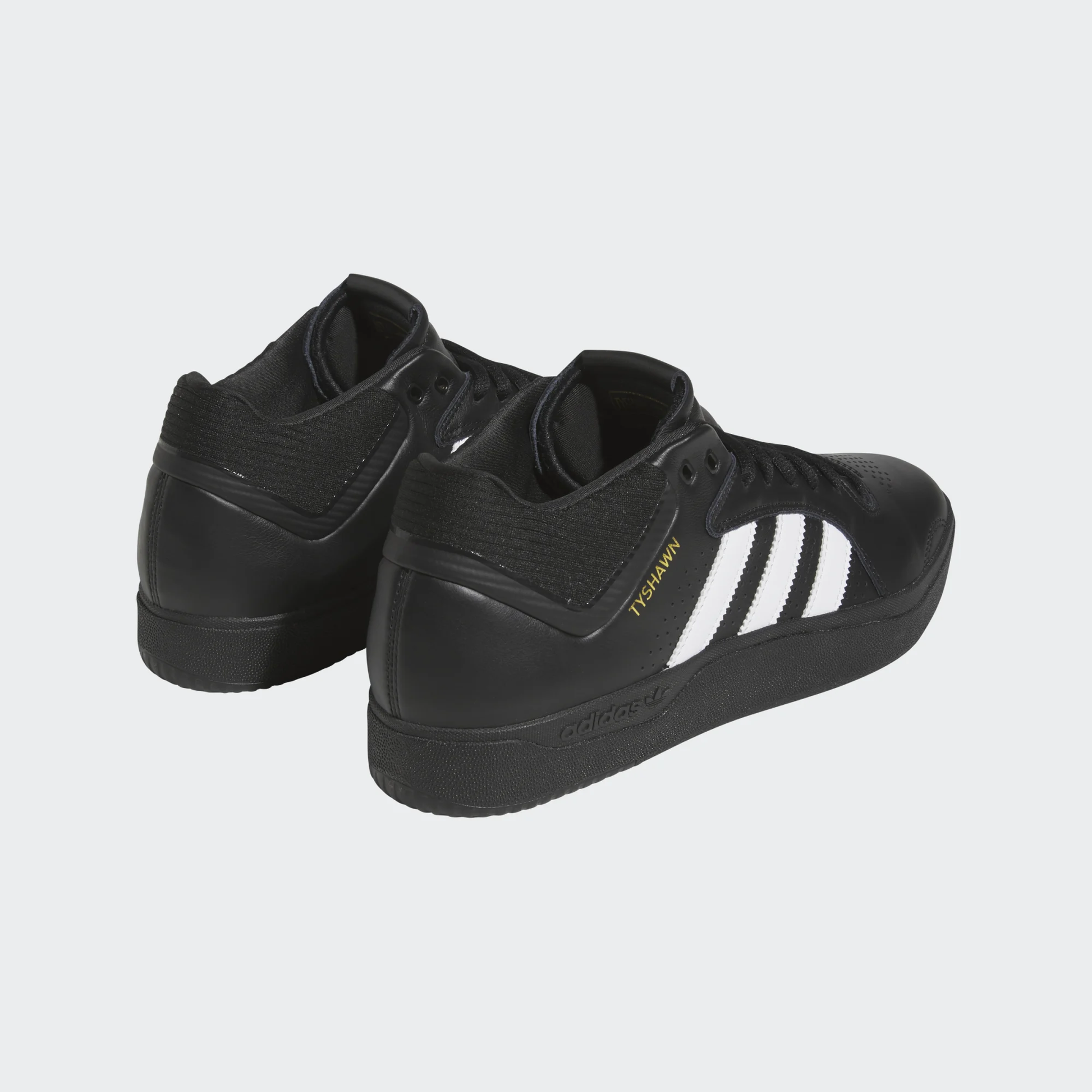 Adidas Tyshawn Remastered Skate Shoes Core Black / Cloud White / Gold Metallic