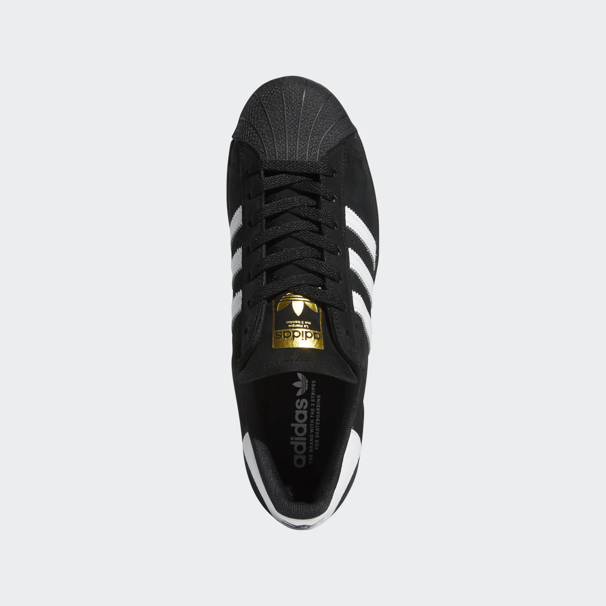 Adidas Superstar ADV Skate Shoes Core Black / Cloud White / Gold Metallic