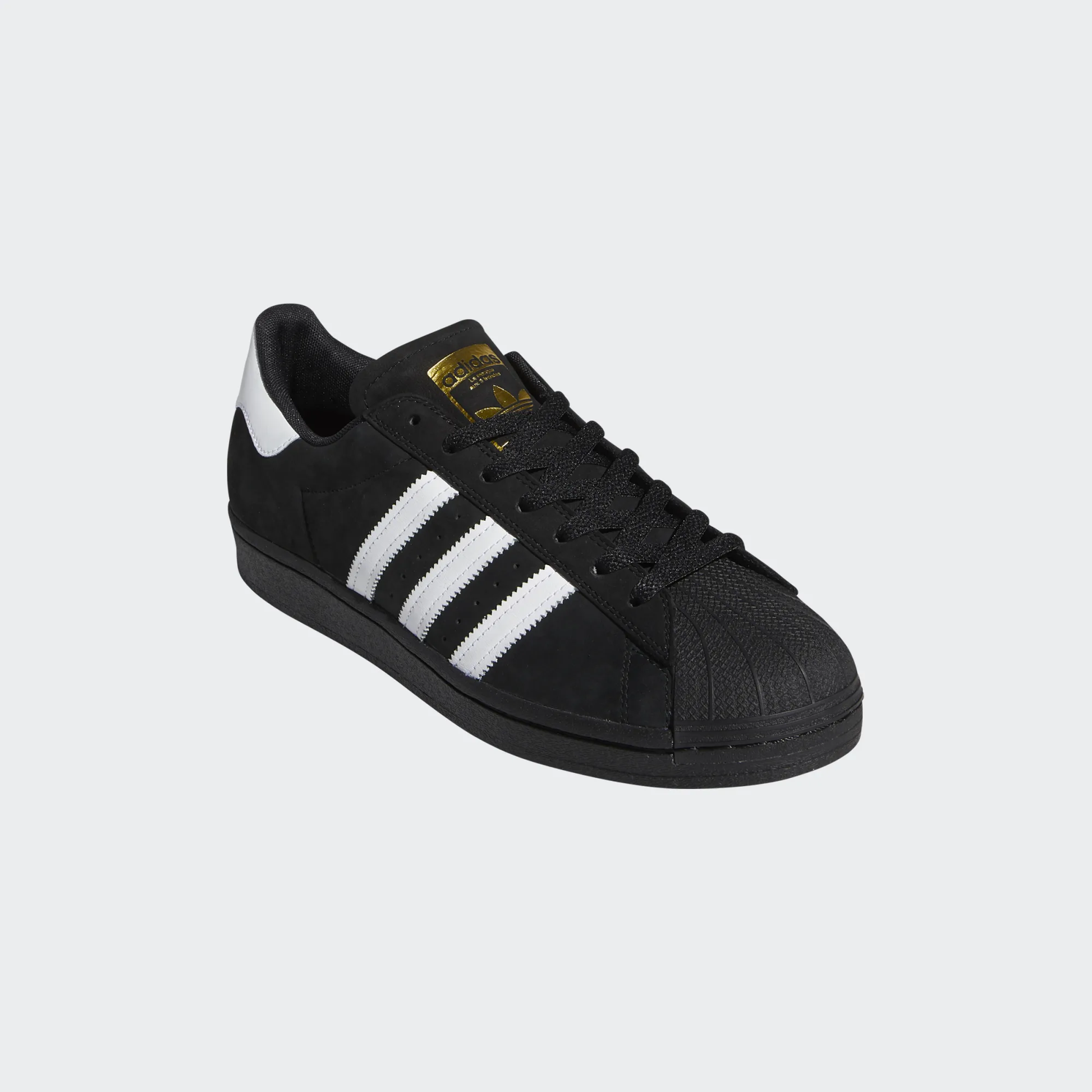 Adidas Superstar ADV Skate Shoes Core Black / Cloud White / Gold Metallic