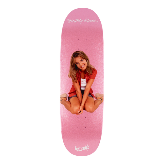 Welcome x Britney Spears Baby One On Boline 2.0 Deck 9.5" Pink Glitter
