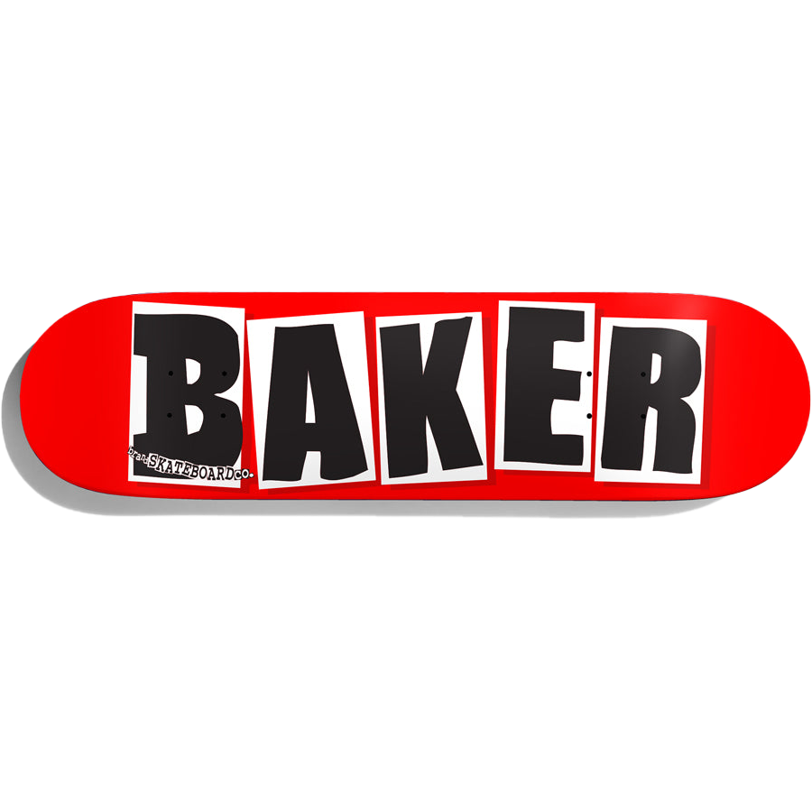 Baker Brand Logo Deck 8.475" Red / Black