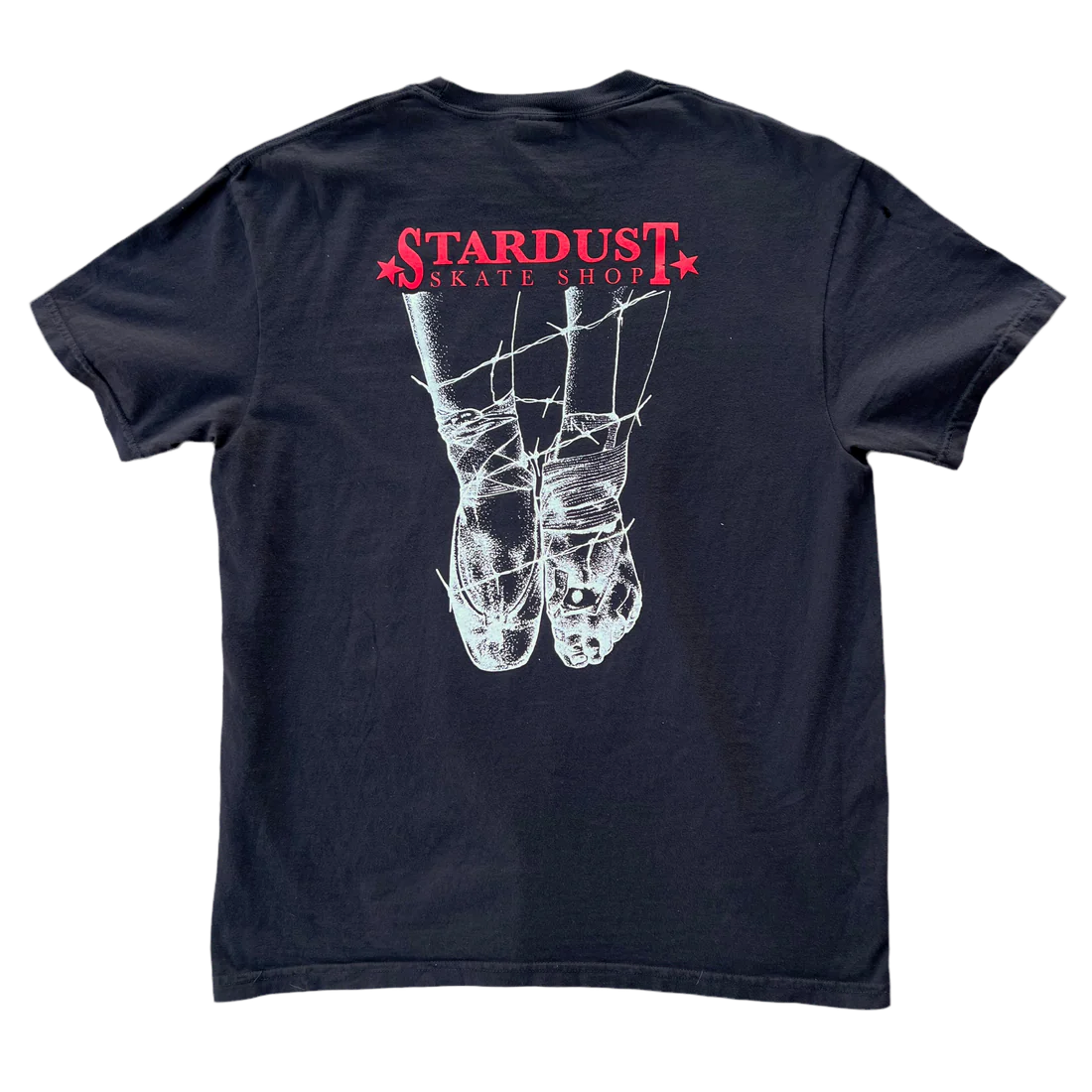 Stardust Skate Shop "Ballerina" Short Sleeve Tee 034 Black / Bright Red / White