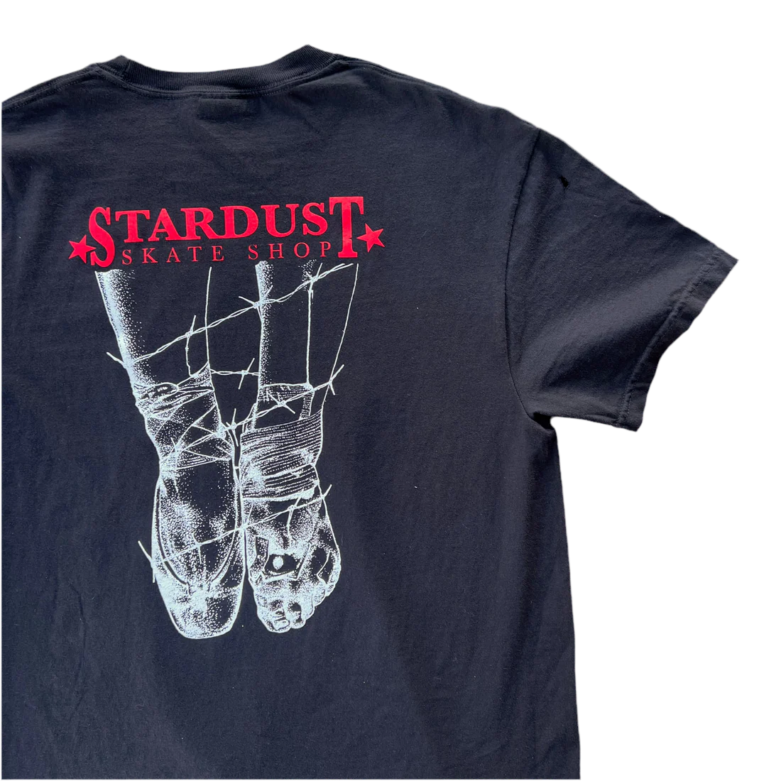 Stardust Skate Shop "Ballerina" Short Sleeve Tee 034 Black / Bright Red / White