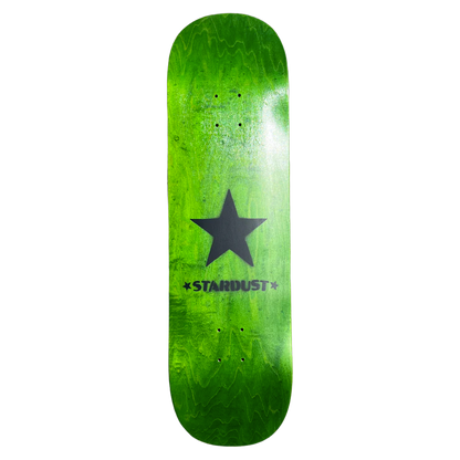 Stardust Matte Black Star Deck 8.75" Green (Full Cut)