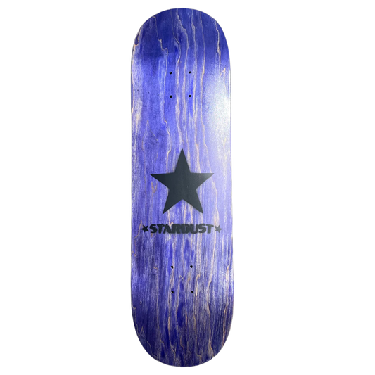 Stardust Matte Black Star Deck 8.75" Purple (Standard Cut)