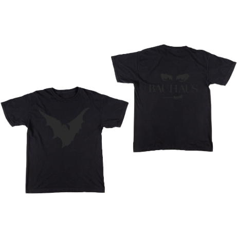 Welcome x Bauhaus Deathly Bloom Garment Dyed Graphic Tee Black