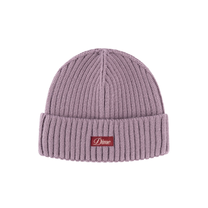 Dime Cursive Fold Beanie Pink Lilac