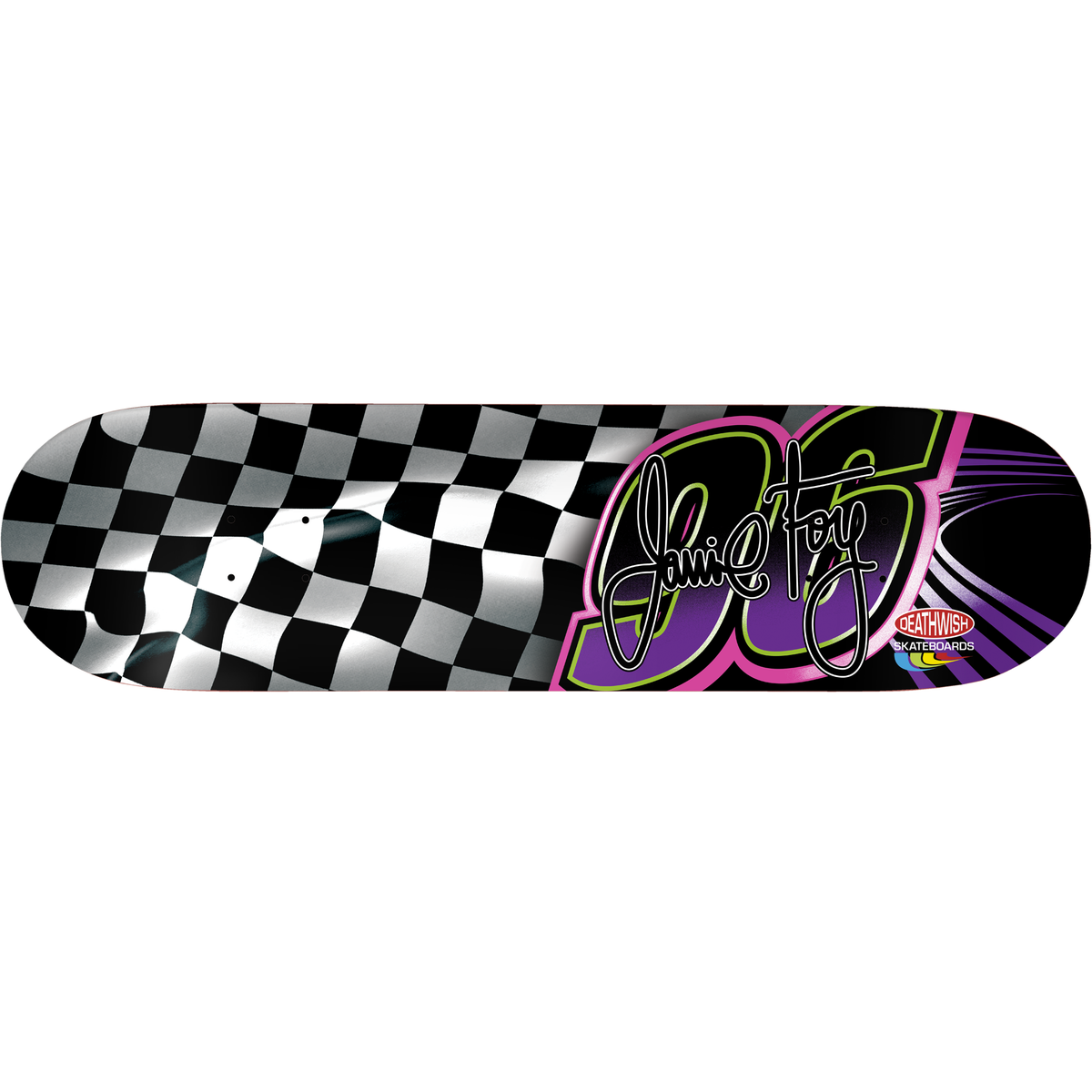 Deathwish Jamie Foy Checkered Symmetrical Deck 8.5"