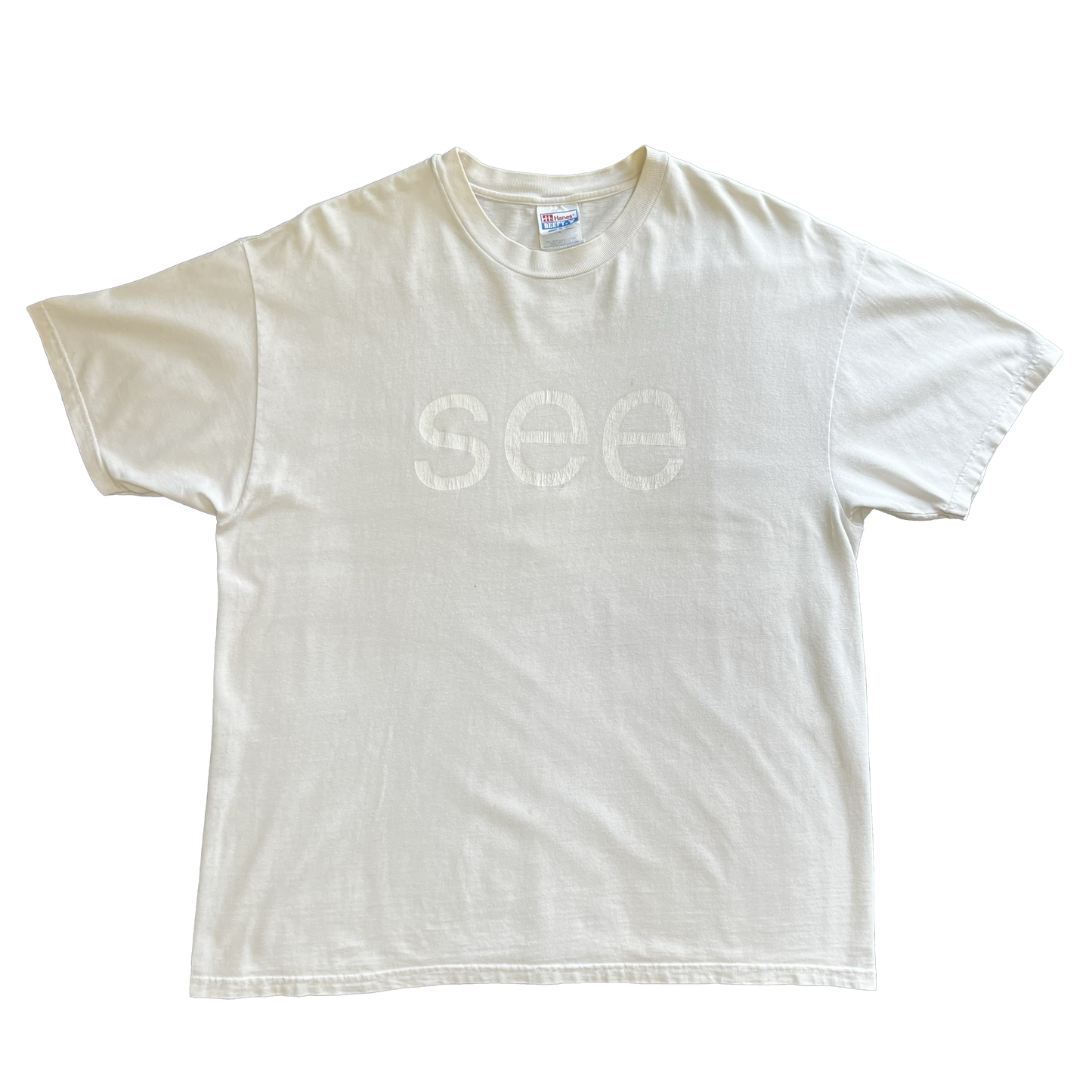 Vintage 1990s E! Entertainment "See" Tee - X-Large - White