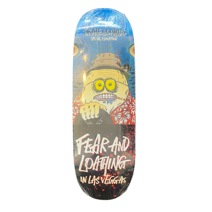 Heroin Fear & Loathing Wide Boy Egg Shaped Deck With Wheel Wells 10.4"