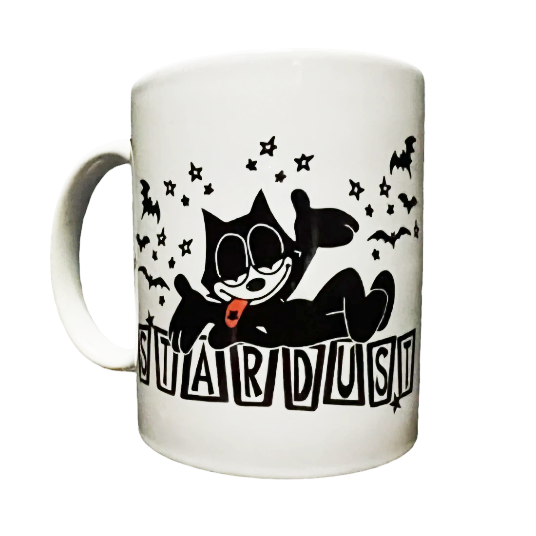 Stardust Skate Shop "Felix 03" 035 11.8 oz. Ceramic Mug White / Black / Bright Red