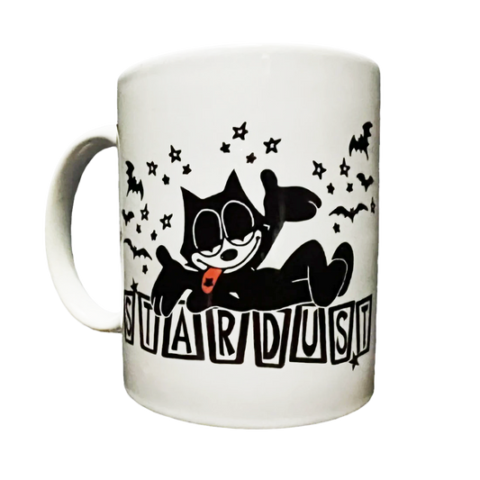 Stardust Skate Shop "Felix 03" 035 11.8 oz. Ceramic Mug White / Black / Bright Red