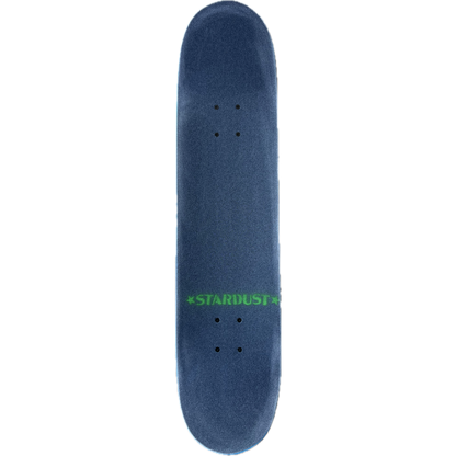 Stardust Green Star Pre-Built Complete 7.75" x 32.0" Entry Level Skateboard Matte Black / Green