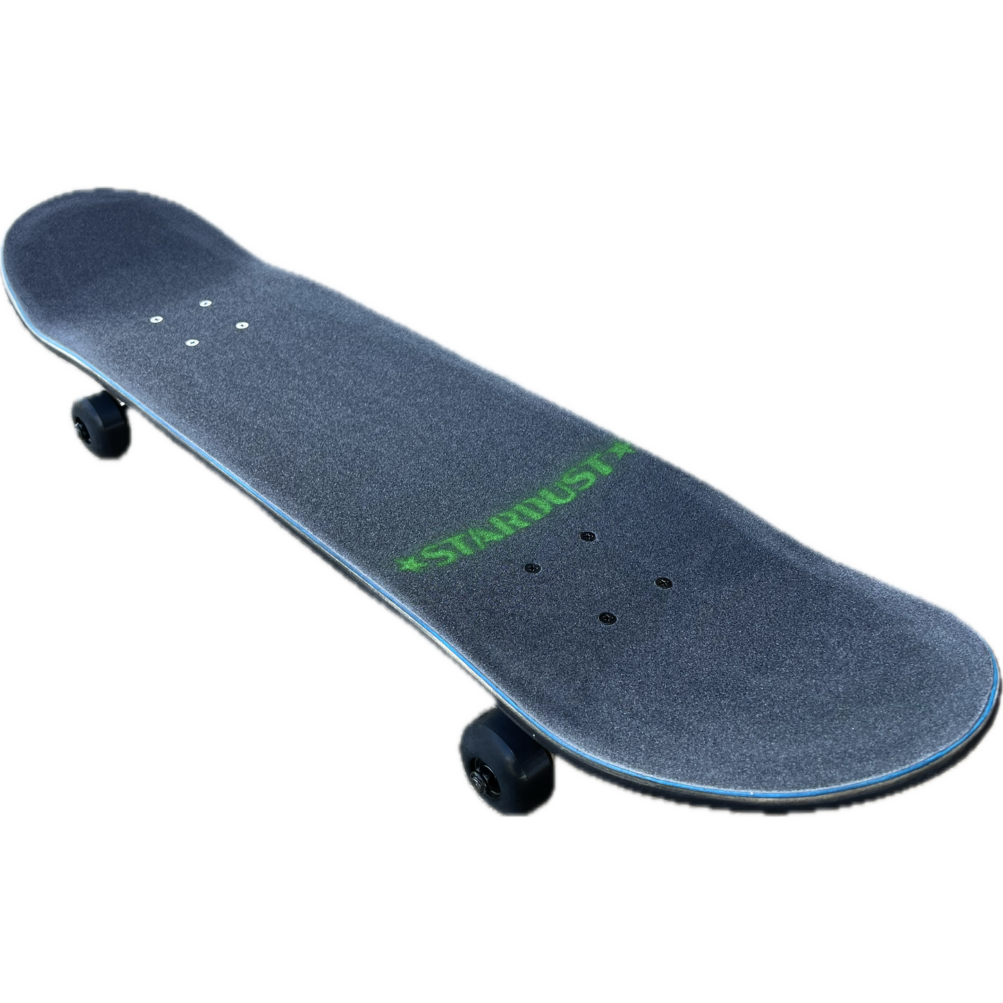 Stardust Green Star Pre-Built Complete 7.75" x 32.0" Entry Level Skateboard Matte Black / Green