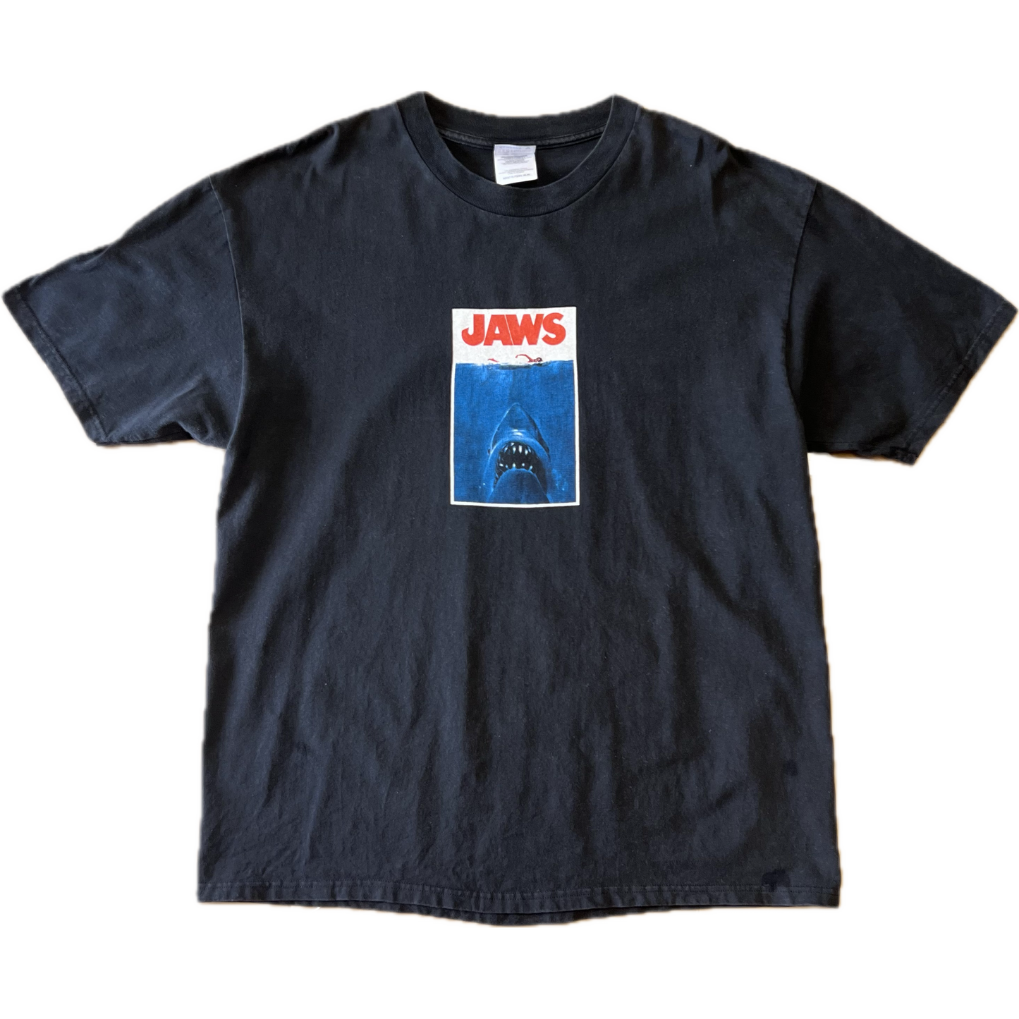 Vintage 1990s Jaws Tee - Large - Black