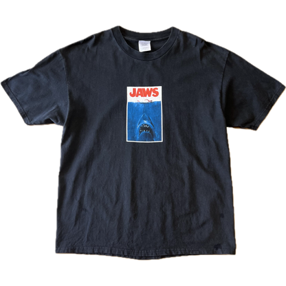 Vintage 1990s Jaws Tee - Large - Black