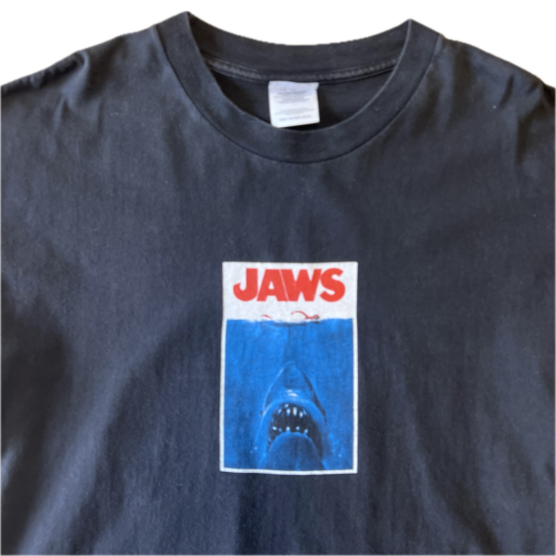 Vintage 1990s Jaws Tee - Large - Black