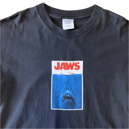 Vintage 1990s Jaws Tee - Large - Black